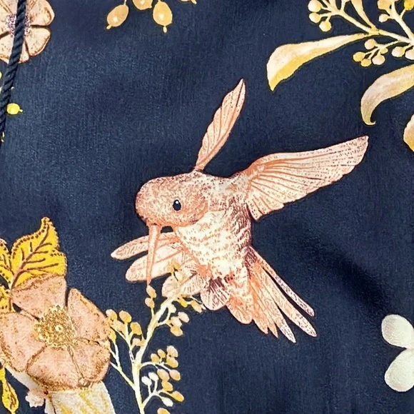 Terra & Sky Plus Size Navy Peasant Midi Dress size 4x NWT - Picture 6 of 12